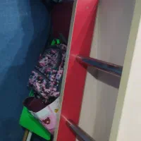 تخت دوطبقه ومیز مطالعه کودک|تخت و سرویس خواب|فردیس, نسترن غربی|دیوار