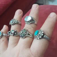 انگشترهای زنانه قدیمی با سنگ اصل