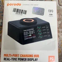 شارژر و هاب هوشمند ۸ پورت پورودو با نمایشگر