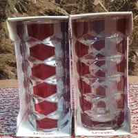 گلدان کریستال لومینارک فرانسه(آنتیک/نو/۲عدد)
