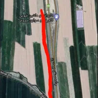 زمین برجاده اصلی دینور