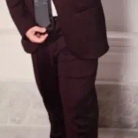 کت شلوار و کفش مجلسی پسرانه شیک، مشکی خوش دوخت