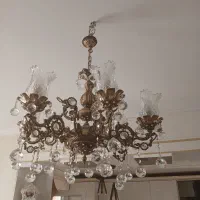 لوستر و دیوار کوب برنز اصل کار اصفهان بسیار سنگین