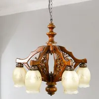 لوستر چوبی