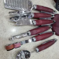 ست کفکیر ملاقه  و ست ابزار مارک استنلس ۱۸/۸|ظروف پخت‌وپز|تهران, ابوذر|دیوار