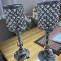 یک جفت آباژور وشمعدان