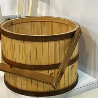 سطل چوبی|صنایع دستی و سایر لوازم تزئینی|لار, |دیوار