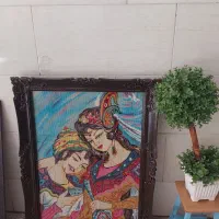 تابلو کوبلن گوبلن لیلی مجنون بانوی اسب سوار قدیمی|کلکسیون اشیاء عتیقه|تهران, جیحون|دیوار