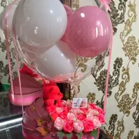 باکس نوزاد دسته گل روبانی