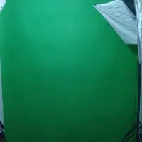 فروش پرده کروماکی سبز و ۴ نور سافت باکس