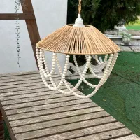 لوستر مکرومه|لوستر و چراغ آویز|رشت, منظریه|دیوار