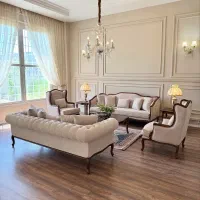 مبل کلاسیک فرانسوی ابزاری(اصلی)۸نفره+جلومبلی+عسلی