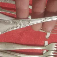 ۴عددچنگال نقره