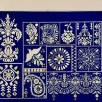 تابلو گچبری مدرن ، تکسچر، ورق طلا|صنایع دستی و سایر لوازم تزئینی|شاهینشهر, گزبرخوار|دیوار