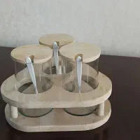 پاسماری ۳ تایی به همراه استند چوبی