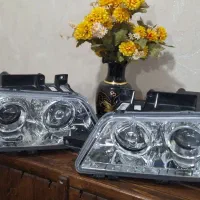 دو عدد چراغ جلو پژو  405 SLX در حد آک