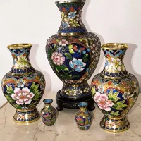 گلدان میناکاری آنتیک