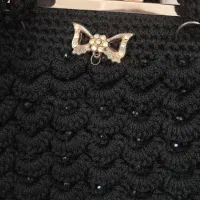 کیف دستی بافتنی نو|لوازم خیاطی و بافتنی|لشت نشا, |دیوار