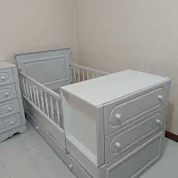 سرویس خواب کودک + دراور + کمد + تشک خواب