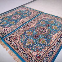 ۳تخته فرش۴متری کاشان طرح باغ گل قشقایی