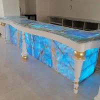 سنگ صفحه کابینت بین کابینت جزیره و تیوی وال