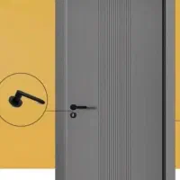 درب اتاق خواب در سرویسی ضدآب روکش|مصالح و تجهیزات ساختمان|رشت, منظریه|دیوار