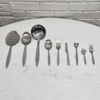 سرویس قاشق چنگال کامل ۱۵۲ پارچه استیل درجه یک|ظروف سرو و پذیرایی|قم, علی آباد سعدگان|دیوار