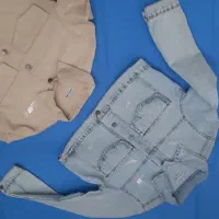 کت کتان و جین زنانه نو (موجود در فروشگاه )