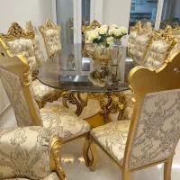 میز ناهار خوری هشت نفره استیل