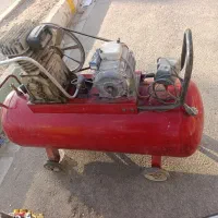 پمپ باد 150لیتری دوسیلندر کدخدایی سالم و درجه یک
