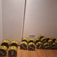 دمبل و صفحه بتنی از ۲.۵کیلو تا ۲۵ کیلو