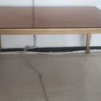 میز تک ناهار خوری با شیشه و بدون صندلی