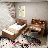 سرویس و تخت خواب یکنفره کد25RT|تخت و سرویس خواب|همدان, |دیوار