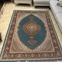 فرش دستبافت تبریز رنگ فیروزه ای