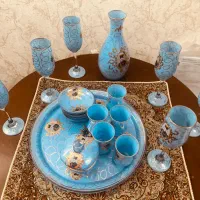 سرویس چای خوری همراه با جام و تنگ شاه عباسی