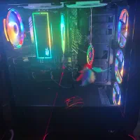 قاب کیس شیشه ای با 6 فن RGB و اسمبل رایگان