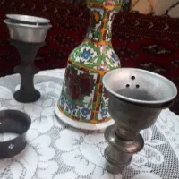 کوزه قلیان لعاب دار هفت رنگ گل برجسته|کلکسیون و سرگرمی|تهران, طیب|دیوار