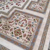 فرش ماشینی طرح دستباف نقشه درخت شکوفه کرم|فرش|تهران, امین حضور|دیوار