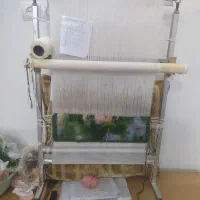 تابلو فرش نیمه کاره و تجهیزات و لوازم دیگر