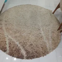 فرش گرد طرح ماکارونی