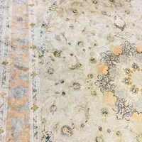 فرش ۱۲ متری ابریشمی و یک قالیچه سایز ۱*۱/۵ هم طرح