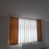 پرده پانچی و مینیمال دوطرف مخمل وسط حریر|پرده، رانر، رومیزی|تهران, تجریش|دیوار