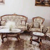 مبلمان سلطنتی ۹ نفره|مبلمان خانگی و میز عسلی|اشترینان, |دیوار