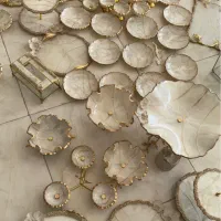 سرویس جهزیه کرم طلایی|ظروف سرو و پذیرایی|خمینی‌شهر, |دیوار