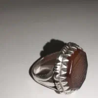 انگشتر نقره موکل دار قدیمی عتیقه کلکسیونی