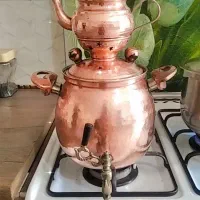 سماور قوری مسی