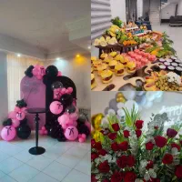 بادکنک آرایی، گل آرایی و فینگر فود