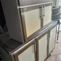 کابینت ظرفشویی و ابچکان  سینک با شیر