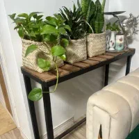 استند و شلف چوبی گل