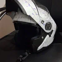 کلاه کاسکت مدل لاوس فک متحرک عینک دار نو